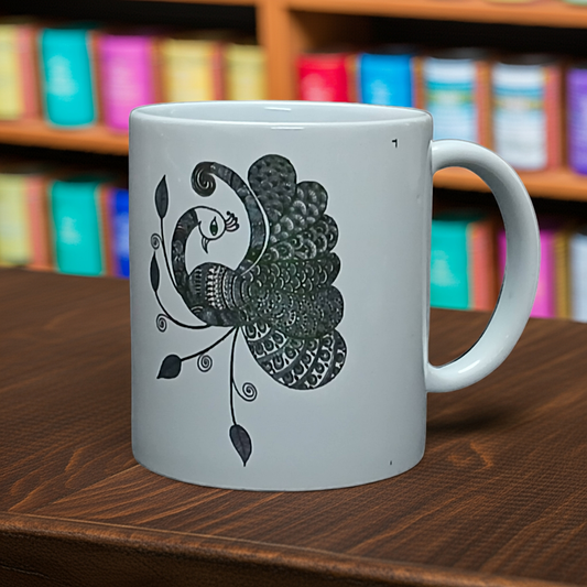 Peacock Mandala Coffee Mug