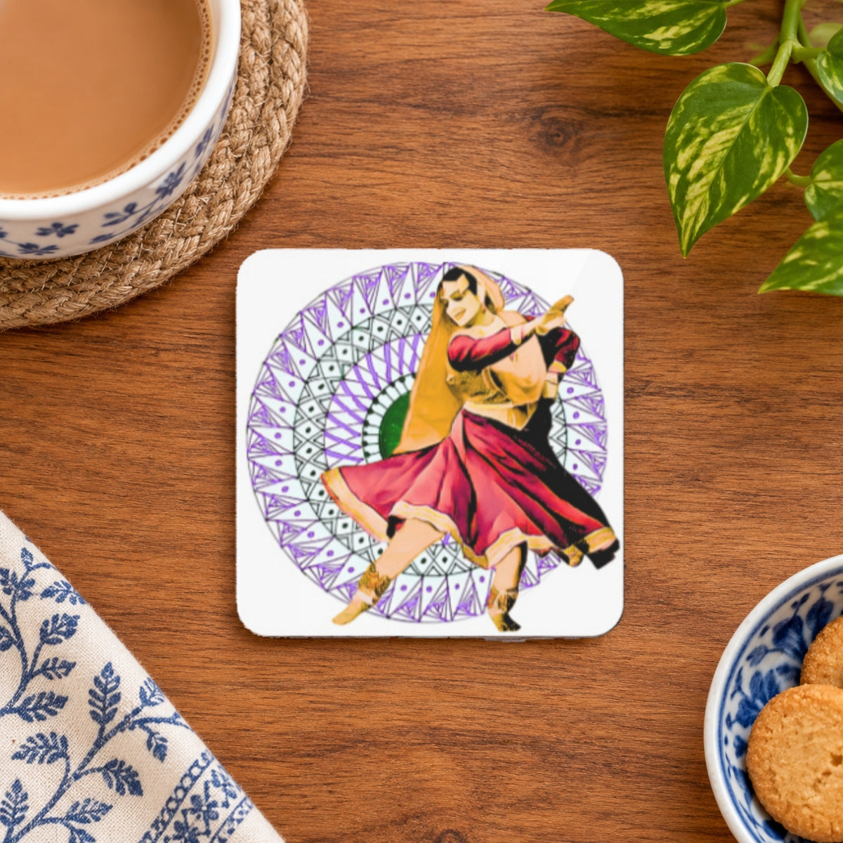 Kathak Multicolor Coaster