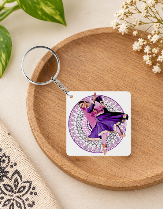 Kathak Violet Keychain