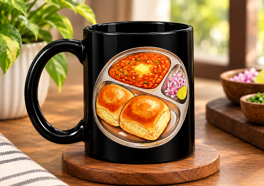 Pavbhaji Coffee Mug (Black)